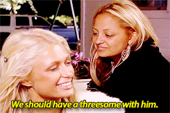 GIF threesome : threesome, hilton
