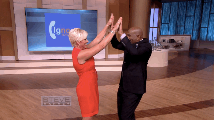 GIF high : high, five, check