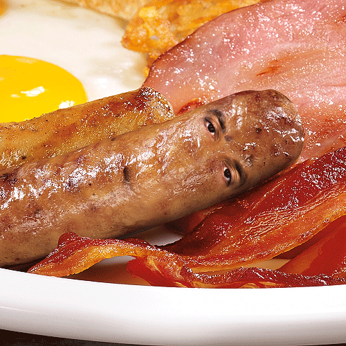 GIF saucisse : saucisse, clin, d'oeil, wink, sausage